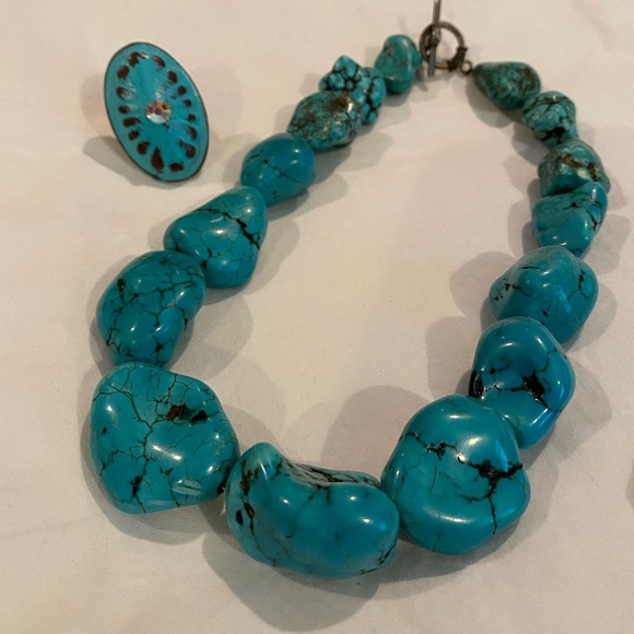 Turquoise Jewelry Set - Picture 2 of 5